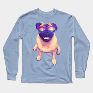 Beach Bum Pug Long Sleeve T-Shirt